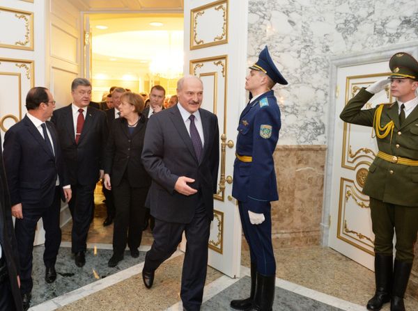 Переговоры лидеров России, Германии, Франции и Украины в Минске