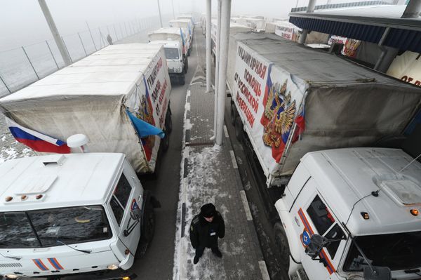 Отправка четырнадцатого гуманитарного конвоя для юго-востока Украины Отправка четырнадцатого гуманитарного конвоя для юго-востока Украины