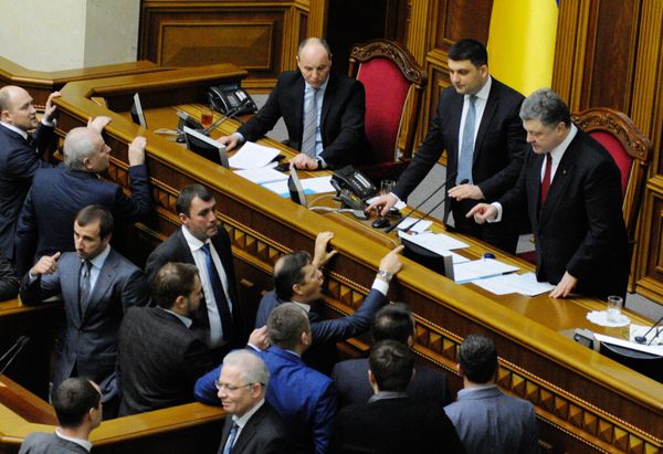 Заседание Верховной рады Украины