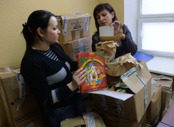 Беженцы из населенных пунктов Донецкой области живут в общежитии медучилица в Макеевке