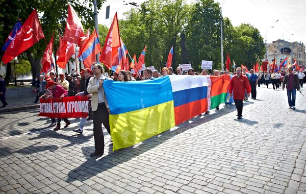 Шествия и митинги в честь Первомая на Украине Шествия и митинги в честь Первомая на Украине