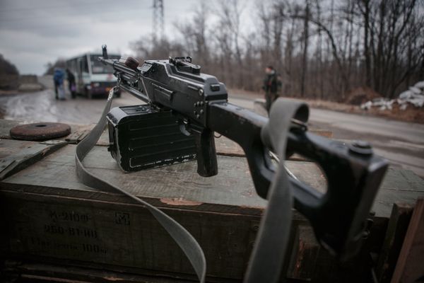Последствия обстрелов в Донецке