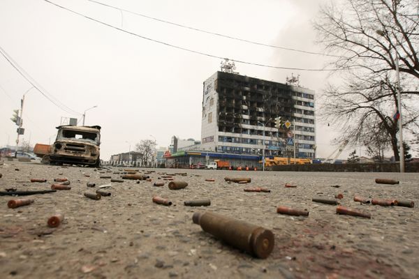Cпецоперация в Доме печати в Грозном