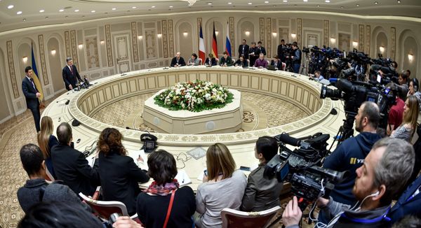 Переговоры лидеров России, Германии, Франции и Украины в Минске Переговоры лидеров России, Германии, Франции и Украины в Минске