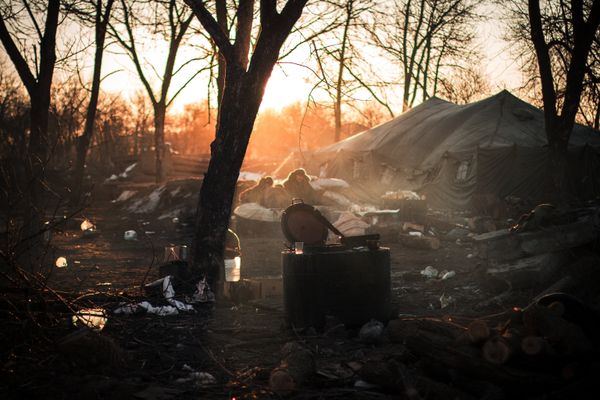 Ополченцы ДНР в Донецкой области