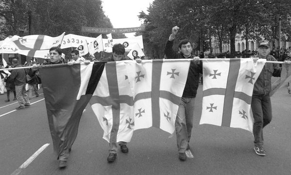 Первая годовщина революции роз в Грузии