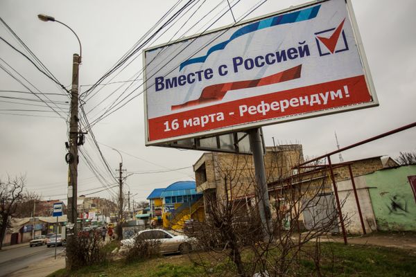Агитационные билборды в Симферополе Агитационные билборды в Симферополе