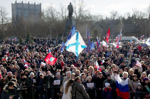 Митинг движения Антимайдан в Крыму