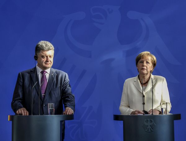 А.Меркель встретилась с П.Порошенко в Берлине