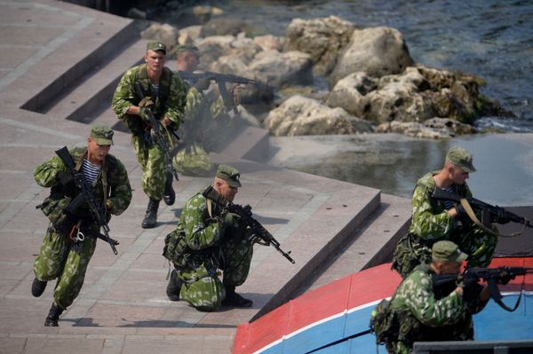 Репетиция парада ко Дню ВМФ в Севастополе Репетиция парада ко Дню ВМФ в Севастополе