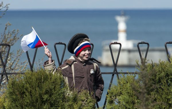 Празднование годовщины Крымской весны в Крыму Празднование годовщины Крымской весны в Крыму