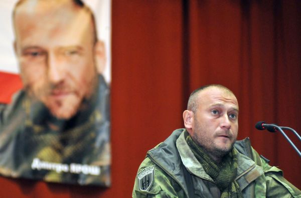 Встреча лидера Правого сектора Дмитрия Яроша с жителями Львова
