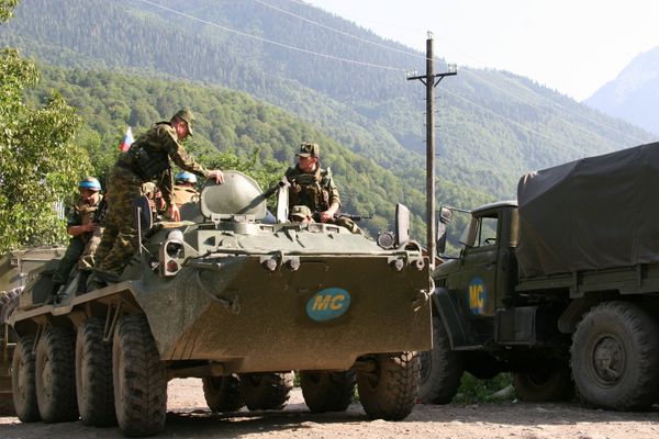 Российские миротворцы в Кодорском ущелье