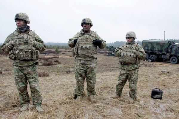 Военные учения НАТО Operation Summer Shield на полигоне Адажи в Латвии