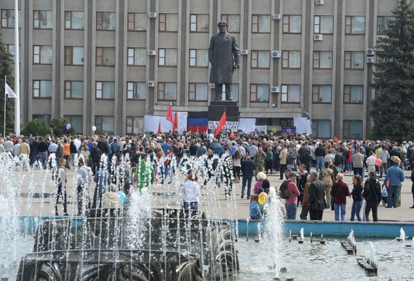 Праздничные мероприятия, посвященные 9 мая в Славянске