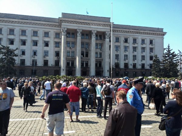 Дом профсоюзов на Куликовом поле в Одессе