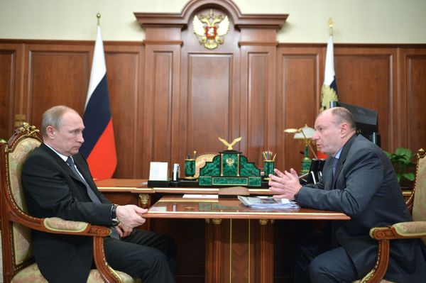 Президент РФ В.Путин встретился с президентом холдинга Интеррос, гендиректором Норильский никель В.Потаниным Президент РФ В.Путин встретился с президентом холдинга Интеррос, гендиректором Норильский никель В.Потаниным