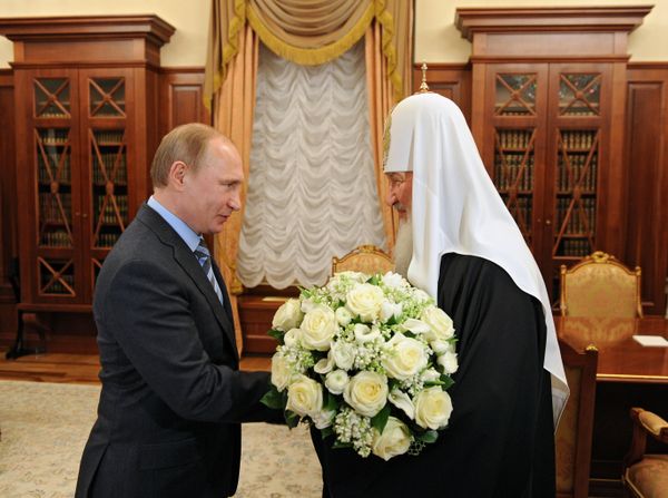 Президент России Владимир Путин встретился с патриархом Московским и всея Руси Кириллом Президент России Владимир Путин встретился с патриархом Московским и всея Руси Кириллом