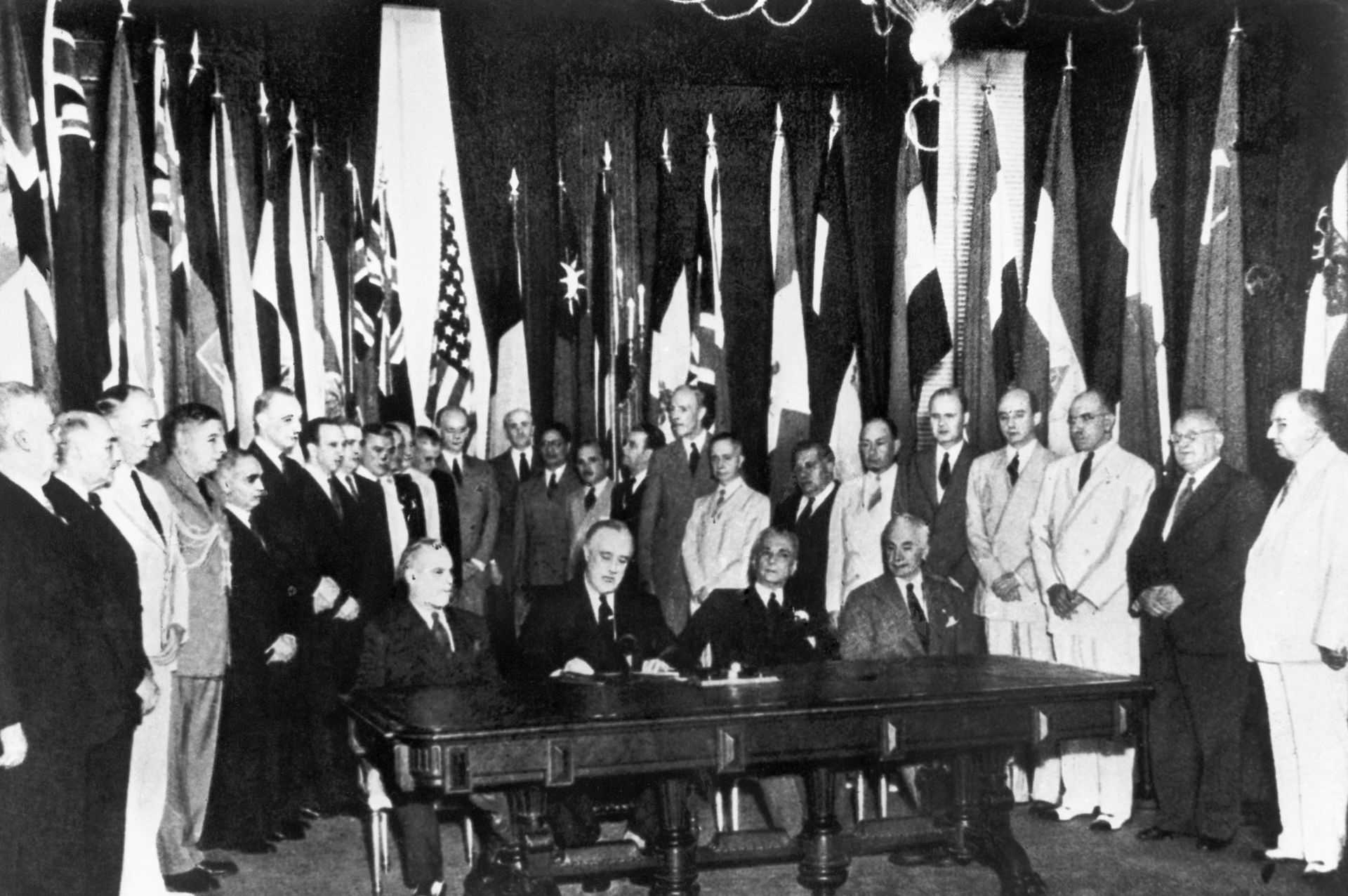 Подписание Декларации Объединённых Наций в США в 1942 году - РИА Новости, 1920, 11.03.2025