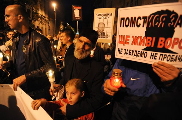 В Киеве прошла акция памяти журналиста Георгия Гонгадзе