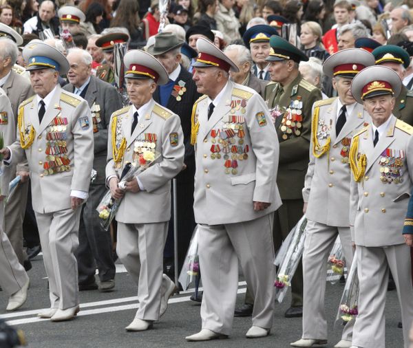 Празднование Дня Победы в Киеве