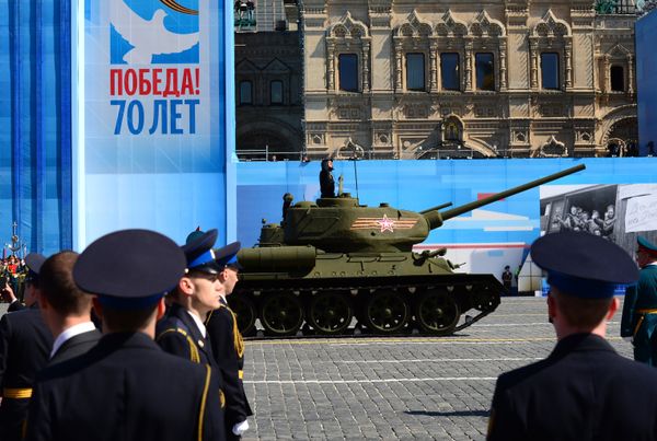 Генеральная репетиция военного парада в ознаменование 70-летия Победы в Великой Отечественной войне 1941-1945 годов