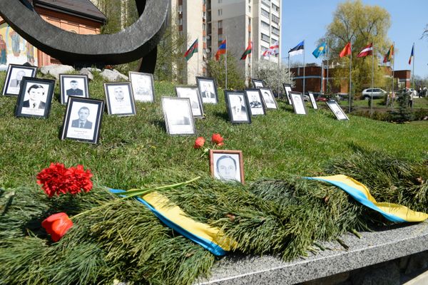 Акция памяти жертв Чернобыльской аварии в Киеве