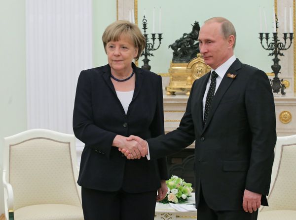 Президент России В.Путин встретился с канцлером Федеративной Республики Германия А.Меркель
