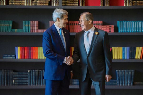 Встреча главы МИД РФ С. Лаврова и госсекретаря США Дж.Керри
