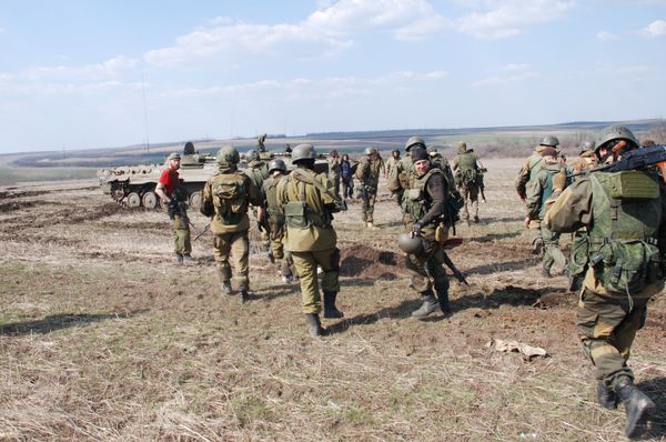 Учения ополченцев Донецкой народной республики