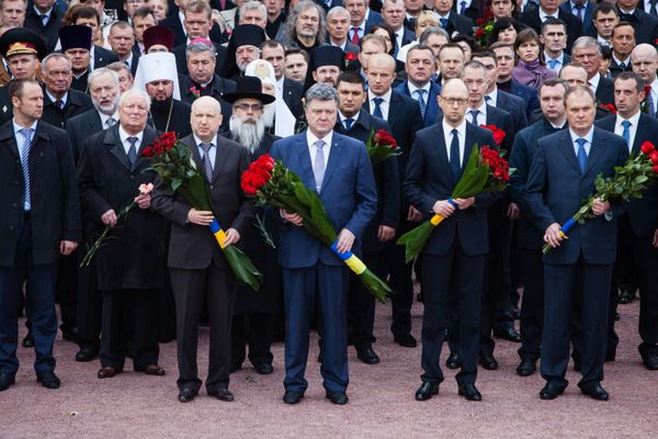 Президент Украины П.Порошенко почтил память жертв Бабьего Яра