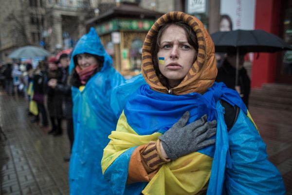 Митинг сторонников Партии регионов на Европейской площади в Киеве