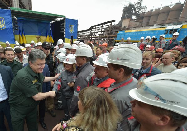 Визит Петра Порошенко в Мариуполь