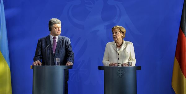 А.Меркель встретилась с П.Порошенко в Берлине