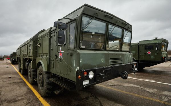 Тренировка механизированной колонны войск Санкт-Петербургского гарнизона