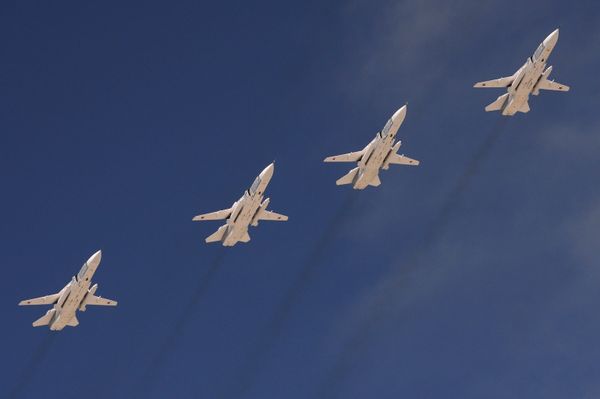 Генеральная репетиция военного парада в ознаменование 70-летия Победы в Великой Отечественной войне 1941-1945 годов