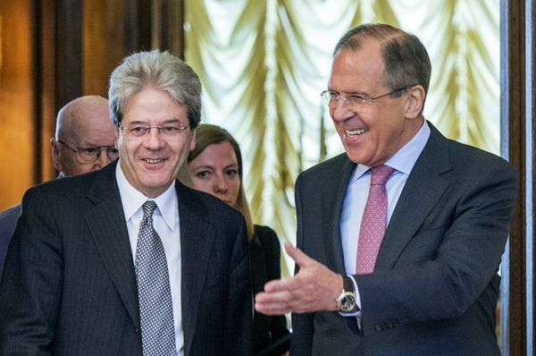 Встреча глав МИД РФ и Италии С. Лаврова с П.Джентилони