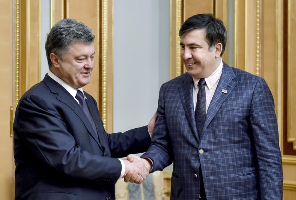 Встреча П.Порошенко и М.Саакашвили Встреча П.Порошенко и М.Саакашвили