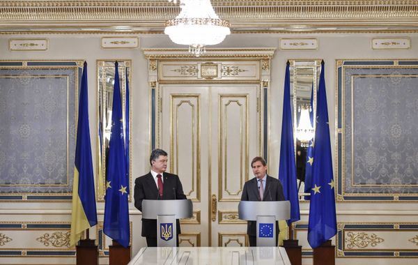 П/к П.Порошенко и Й.Хана в Киеве