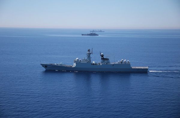 Совместные военные учения России и Китая в Средиземном море