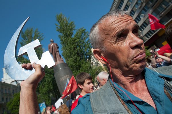 Шествие коммунистов в Киеве