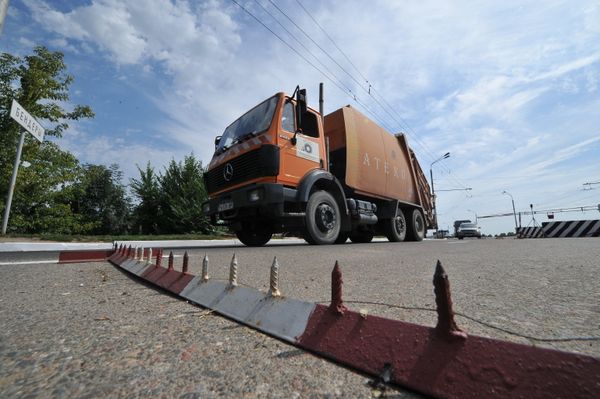 Блокпост российских миротворцев на въезде в город Бендеры Блокпост российских миротворцев на въезде в город Бендеры