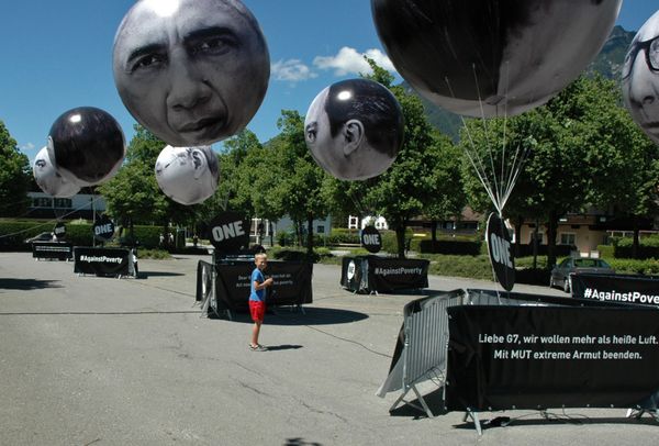 Акция протеста против саммита G-7 в Гармиш-Партенкирхене Акция протеста против саммита G-7 в Гармиш-Партенкирхене