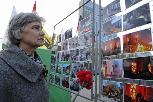 Акция памяти погибших в Одессе 2 мая 2014 года состоялась в Донецке