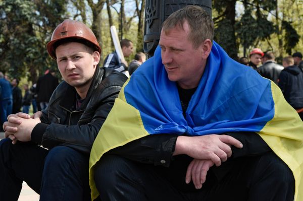 Акция протеста шахтеров продолжается в Киеве