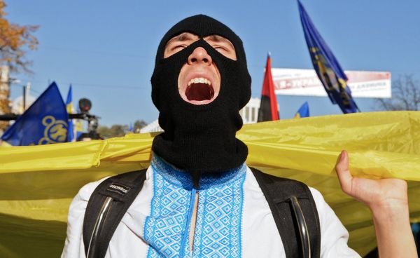 Мероприятия в честь годовщины создания УПА на Украине Мероприятия в честь годовщины создания УПА на Украине
