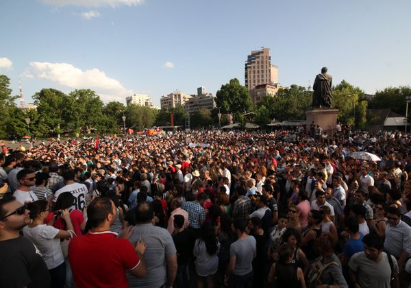 Акция протеста в Ереване
