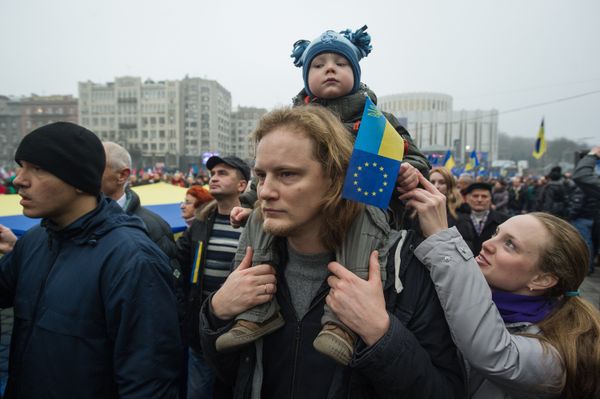 Митинг За европейскую Украину в Киеве