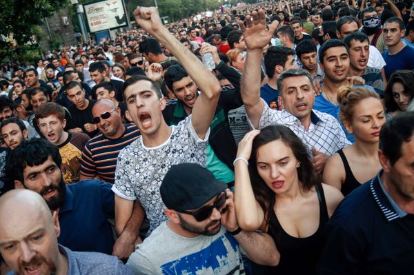Акция протеста в Ереване
