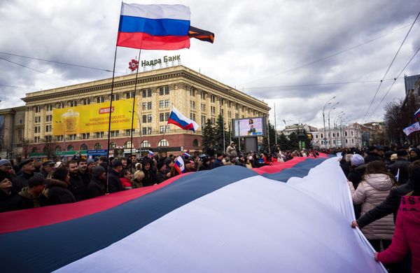 В Харькове прошел митинг в поддержку крымского референдума
